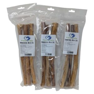 Food4Pets Ochsenziemer 30 cm – 3er-Set mit 9 Stück | ca. 450 g